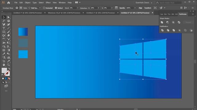 Logo Design // Illustrator Tutorial // Windows 10 смотреть онлайн