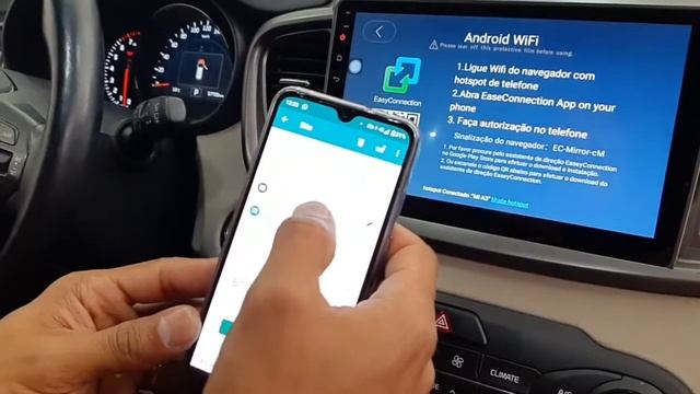 Como Espelhar qualquer celular Android no Easyconnect app car Android Wifi смотреть онлайн