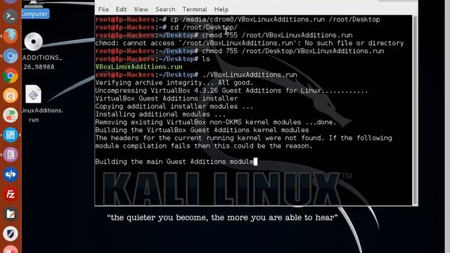 تثبيت إضافات virtualboxعلى Kali linux смотреть онлайн