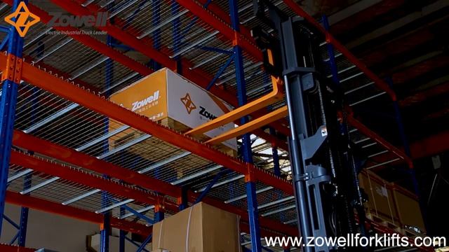 Zowell FRB Electric reach truck смотреть онлайн