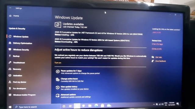 Windows 10 version 2004 cumulative update (KB4579311 )for x64 based system 10/14/20 смотреть онлайн