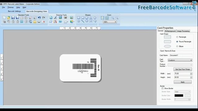 Designs and print barcode price tag: DRPU Barcode Software