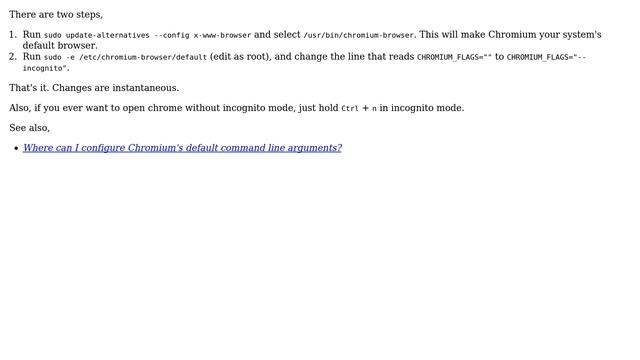 Ubuntu: How do I open Chromium in incognito mode by default? (4 Solutions!!) смотреть онлайн