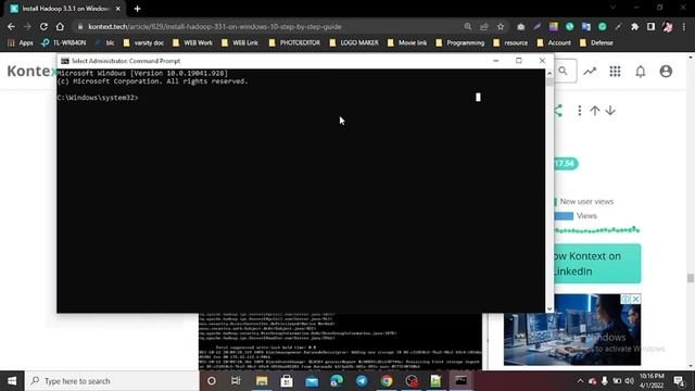 full Install Hadoop 3.3.1 on Windows 10 смотреть онлайн