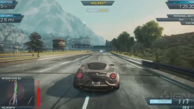 Need For Speed Most Wanted - Alfa Romeo 4C Concept - Park and Country Race - Gameplay смотреть онлайн