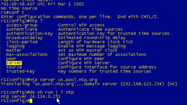 Network Time Protocol (NTP) On Cisco Devices Lab - Part 1 смотреть онлайн