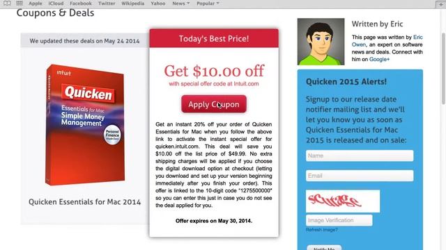 Quicken Mac 2014 - How to use a special offer code at SoftwareVoucher.com смотреть онлайн