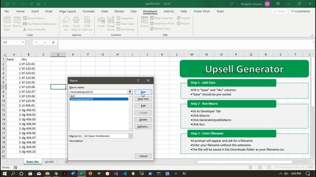 Upsell Generator - Excel VBA For WooCommerce смотреть онлайн