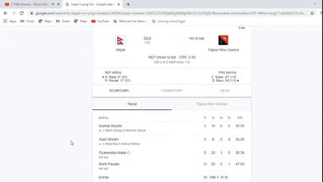 LIVE:NEPAL VS LIVE COMMENTRY AND LIVE VIDEO 2ND ODI смотреть онлайн