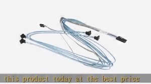 Supermicro CBL-0388L 90cm Mini-SAS (SFF-8087) to 4x SATA Internal Cable w/ Sidebands