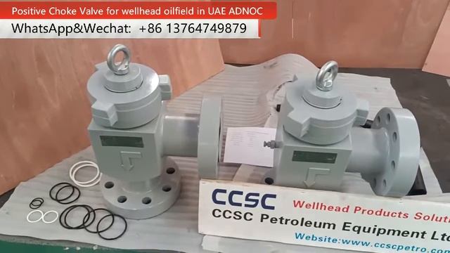 Positive choke valve for well testing wellhead oilfield in UAE ADNOC смотреть онлайн