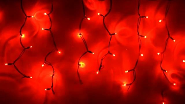 Светодиодная бахрома LED-RPLR-160-4.8M-240V-R/BL-F красная, красный FLASH, черный провод, 4,8*0,6 м смотреть онлайн