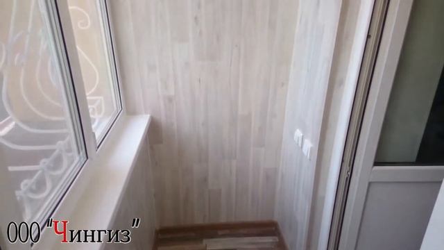 Обшивка лоджии ламинатом в Уфе | Готовая работа "ТМК Чингиз" смотреть онлайн