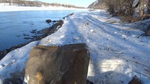 без  лыж  по  глубокому  снегу