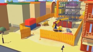 Эвакуатор Том и Такси, Вертолет, Синяя гоночная машина, Кран, Бульдозер   мультик для детей