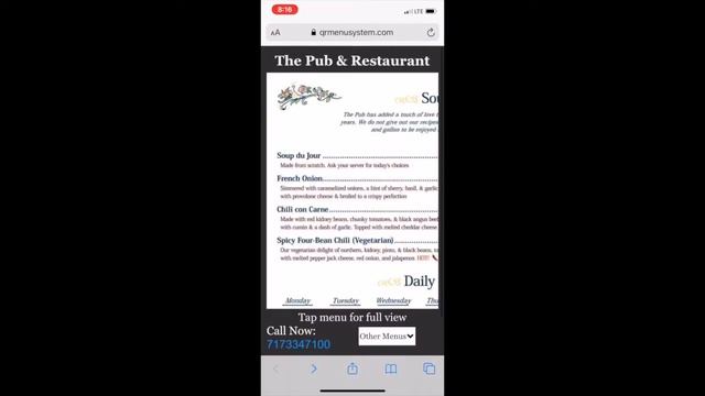 Scanning the QR Menu Sticker смотреть онлайн