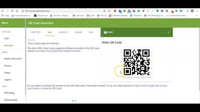 MHS Technology Committee's Screencast on How to Create QR Codes for Assigments and Attendance смотреть онлайн