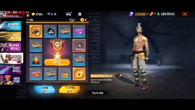 MYSTICAL MASTER INCUBATOR💥 || ONE SPIN TRICK REAL NOT FAKE TITLE😎 || VOUCHER SPINNING🥵 || FREE FIRE