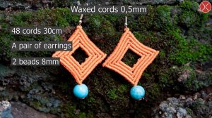 Macrame tutorial： How to Make Simple Macrame Earrings DIY