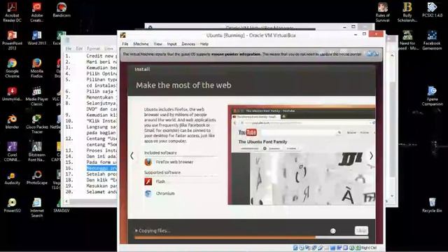 Tutorial Instalasi Linux Ubuntu 64Bit Di VirtualBox смотреть онлайн