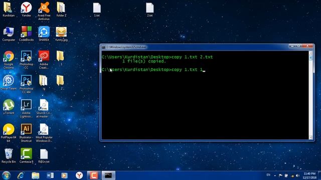 Windows Command Line Tutorials - 7 - Copying and Moving Files - CMD - Kurdish смотреть онлайн