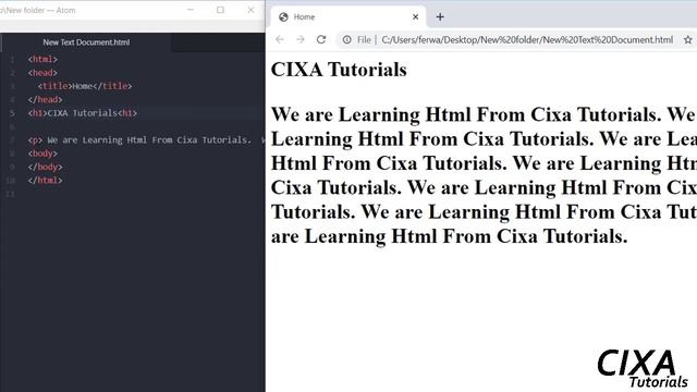 Implementation Of Html Basic Tags In Html Editor : CIXA Tutorials смотреть онлайн