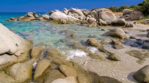 🌊 Нежные шум моря на маленьком белом пляже. Расслабляющий шум волн. океанские звуки для сна, учебы