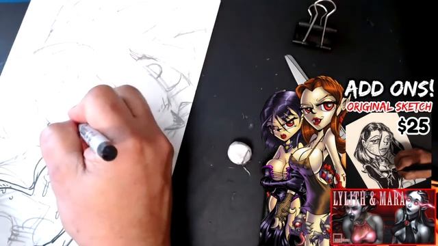 Drawing Feeder & Lylith Sketch for Matthew Blaz смотреть онлайн