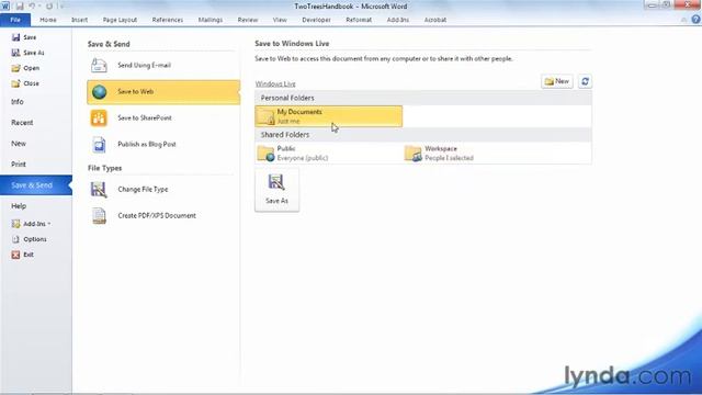 1303 Saving a document to a Windows Live drive смотреть онлайн