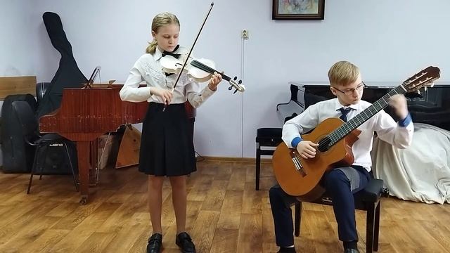 Дуэт: Чудак Богдан(гитара), Иванисова Дарья (скрипка) ДМШ №3 г. Белгород смотреть онлайн
