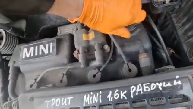 K1366 - engine test Mini Cooper R50 1.6Kompr. / W11B16A / 6sp.man смотреть онлайн