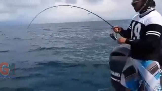 Fish On Monster Diamond Trevally With Jig