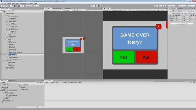 28 Анимация игрового меню, часть 02 смотреть онлайн