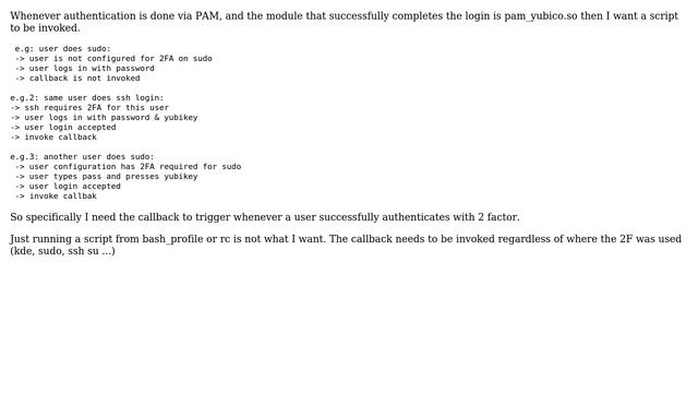 Unix & Linux: Callback when logged on via PAM 2F authentication смотреть онлайн