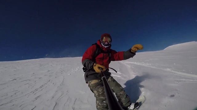 Snowboard in Khibiny. (Сноуборд в Хибинах). Лайтовый фрирайд от подъемников. Кировск Bigwood 2019 смотреть онлайн