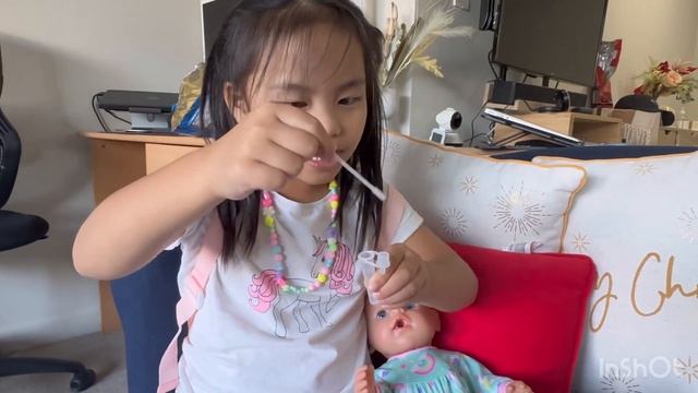 Baby Born Magic Girl is still sick so i did covid testing смотреть онлайн