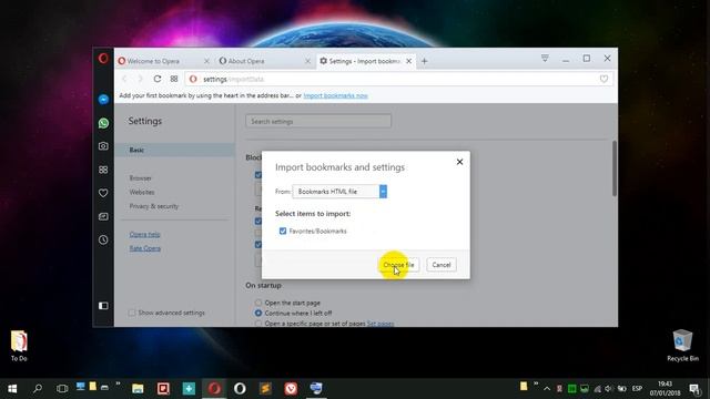 Import Bookmarks From An HTML File