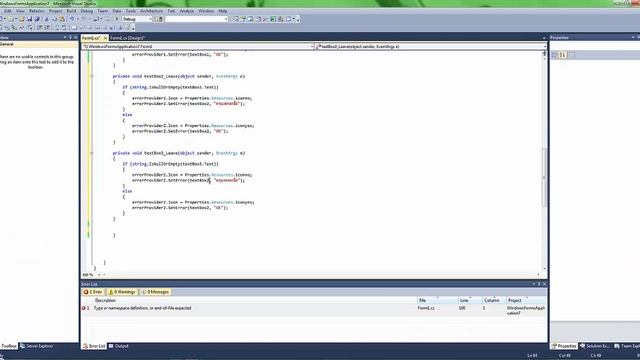 Project Learning Control by C# (errorProvider, FileSystemWatcher, HelpProvider, ImageList, Timer) смотреть онлайн