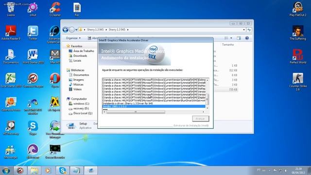 Melhorar placa de vídeo Intel G33/G31 / 82945G Express Chipset Family смотреть онлайн