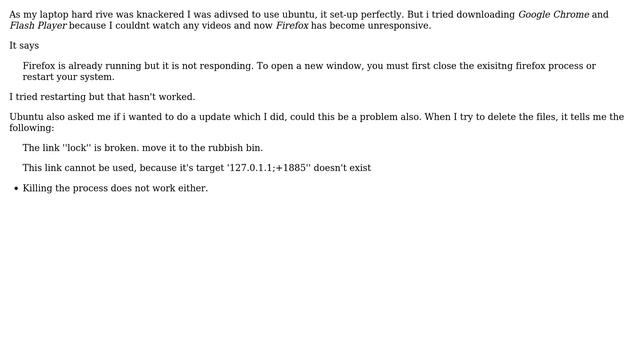Ubuntu: Firefox unresponsive due to lock files, how do I remove them? (2 Solutions!!) смотреть онлайн