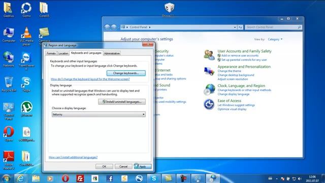 Windows 7 change user interface language смотреть онлайн