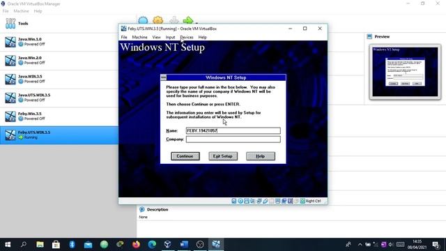 Feby Riani 19421057 Instalasi Windows NT 3.5 смотреть онлайн