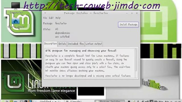 Install GDebi & Firestarter firewall on Linux "Mint, Ubuntu, Debian" смотреть онлайн