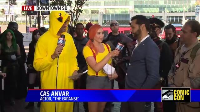 Cas Anvar on his pivotal role in SyFy's "The Expanse" on Fox5 at Comic Con 16' смотреть онлайн