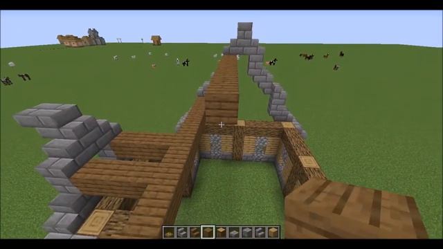 Как построить средний деревяный дом в Minecraft смотреть онлайн