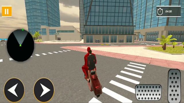 Superhero Bike Taxi Simulator Bike Driving Android Gameplay смотреть онлайн