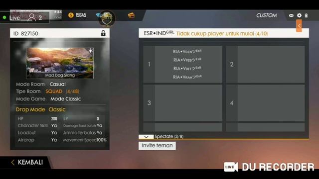 LIVE!!! SPARING LADIES ESR•INDOᴳᴵᴿᴸ || TEAM ESR•VANSQUISER!! смотреть онлайн