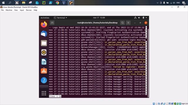 How to check the journals on last minutes in Linux Ubuntu смотреть онлайн