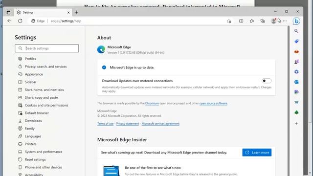 Fix An error has occurred, Download interrupted in Microsoft Edge смотреть онлайн