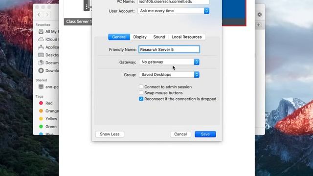Adding more CISER Remote Desktop Connections mac смотреть онлайн